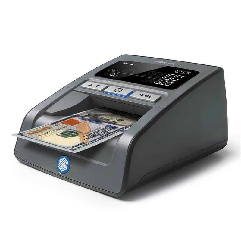 Safescan 185-S détecteur de faux billets automatique pour vérifier rapidement les billets - Compatible avec le Dollar - Avec dét