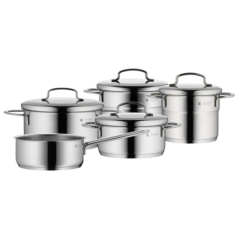 WMF 0798566040 Set d'ustensiles de cuisine, mini 5 pièces, argenté