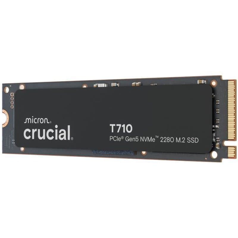 CRUCIAL - T710 - Disque dur SSD - 1 To avec dissipateur - PCIe Gen5 NVMe M.2
