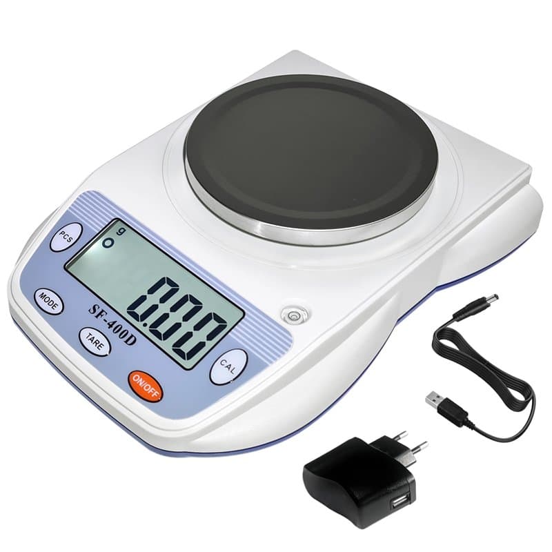 Eosphorus Balance électronique de laboratoire 600 g/0,01 g Balance de cuisine alimentaire Balance précise pour peser grammes, on