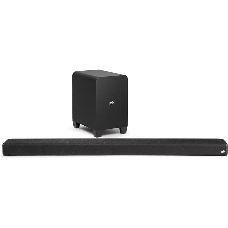 Polk Audio Signa S4 Barre de Son TV Dolby Atmos True avec Caisson de Basses sans Fil, Barre de Son 3.1.2 pour TV, HDMI eARC, Blu