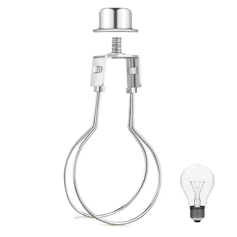 XZEIT Adaptateur d'abat-Jour à Clipser, Adaptateur à Clip pour Ampoule d'abat-Jour avec Embout, Support d'abat-Jour pour Ampoule