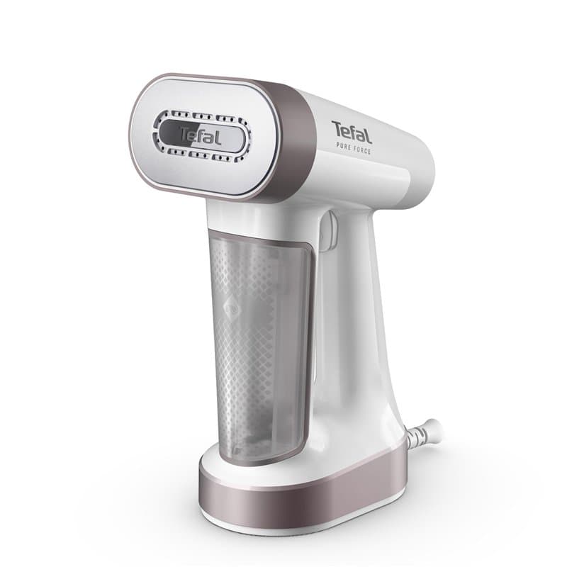 Tefal Pure Force DT8720E0 Défroisseur vapeur 2 en 1, vertical, repassage horizontal, autonomie 12 min, 4 niveaux, fonction Boost