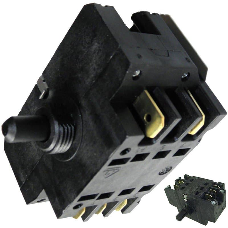 SOS Accessoire Commutateur 7 positions EGO pour Four, cuisinière 481281728067, 41.32723.010 2I MARCHI, ACEC, AEG, ARISTON HOTPOI