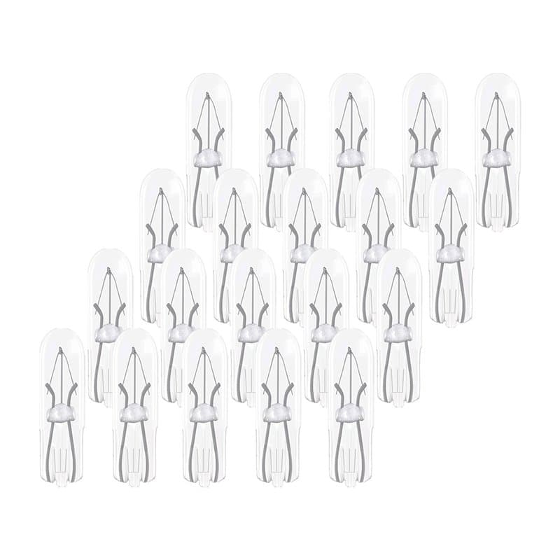 Magnet - Lot 20 Ampoules Halogène Wedge Témoin Chaude 3200K - 12V 1.2W T5 w2x4.6d - Pour Tableau de Bord, compatible auto et mot