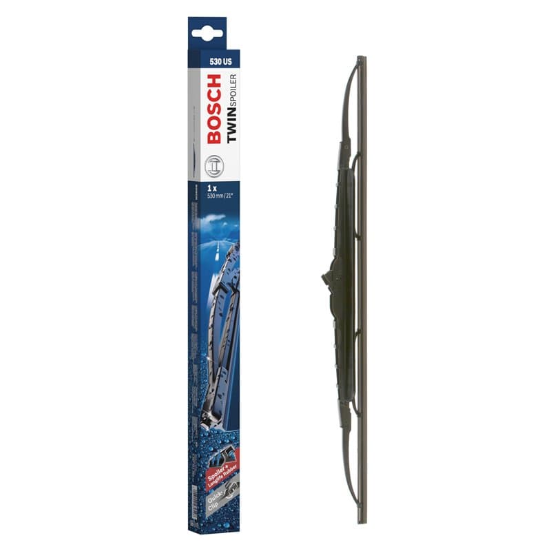 Bosch Balai d'Essuie–Glace Conventionnel Twin Spoiler 530US, Longueur: 530mm – 1 Balai avant