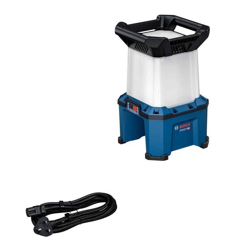 Bosch Professional 18V System Lampe hybride sans fil GLA 18VH-7500 (inclus le câble de l’appareil à froid)
