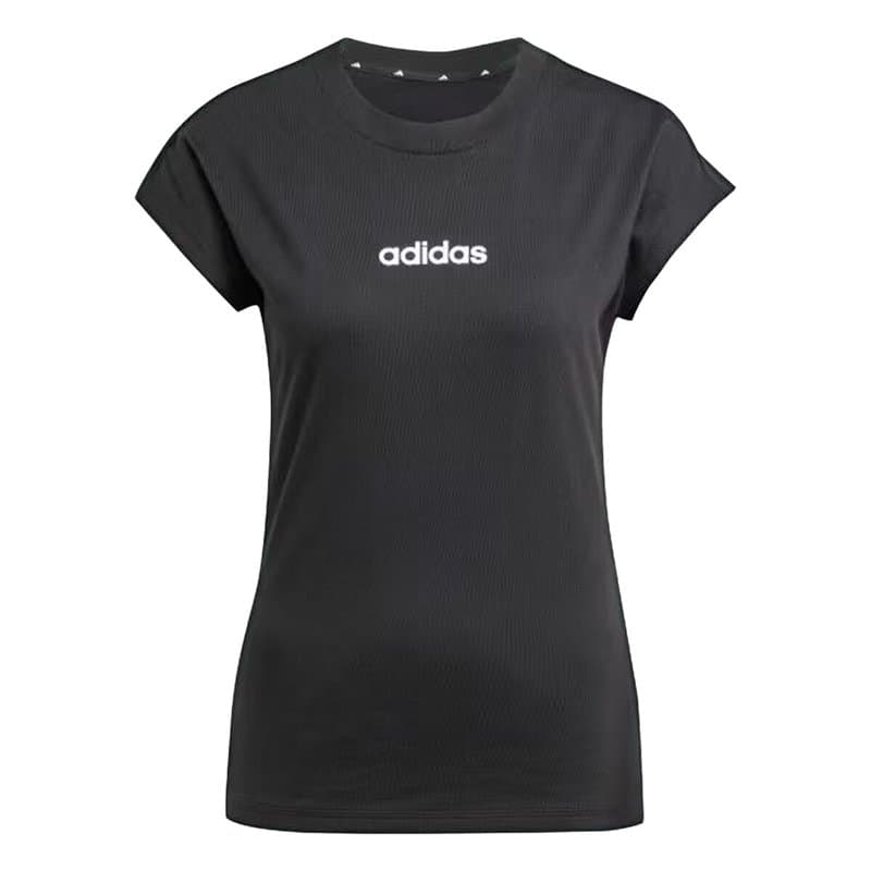 T-shirt à manches courtes femme Adidas W LIN SJ T JC8238 Noir