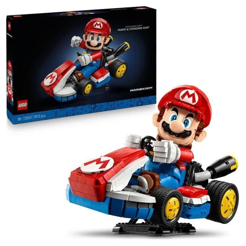 LEGO Mario Kart 72037 Mario Et Kart Standard - Set De Construction Pour Adulte Figurine
