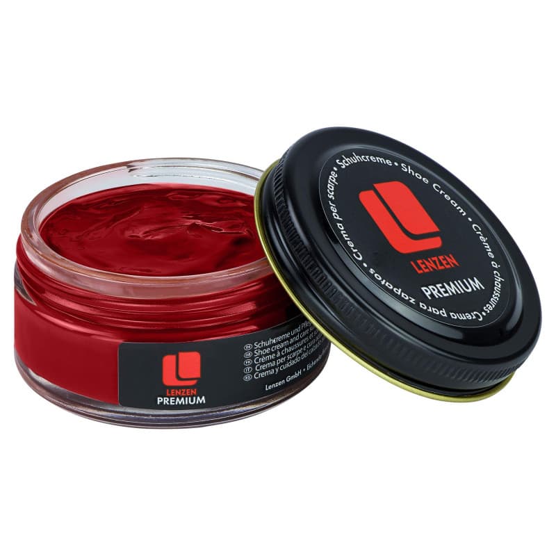 Lenzen Premium Cirage à Chaussures I Crème Nourrissante pour Cuir Lisse et Grainé