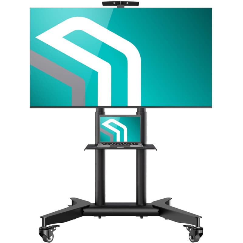 ONKRON Support TV roulettes pour 32-75 Pouces TV, Meuble TV Poids de 50 kg - Pied TV avec VESA 200x200 - VESA 600x400/Ecran Mobi