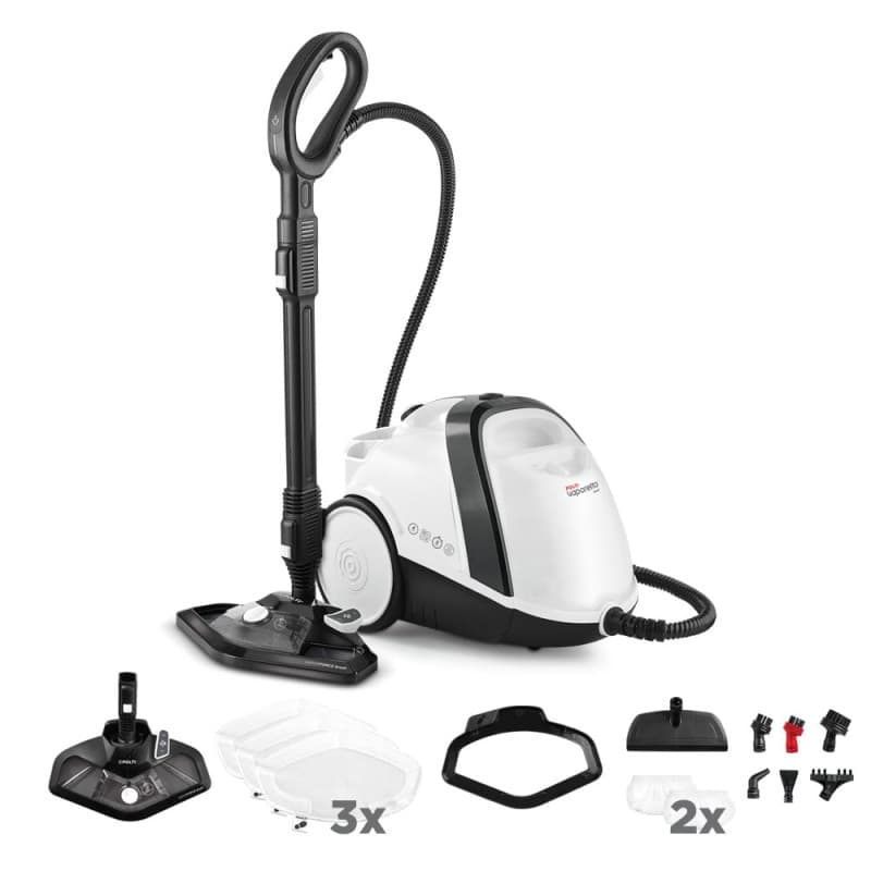 Polti Vaporetto Smart 120, Nettoyeur Vapeur avec Chaudière Haute Pression 4 Bars, Réservoir Amovible 2 Litres, Autonomie Illimit