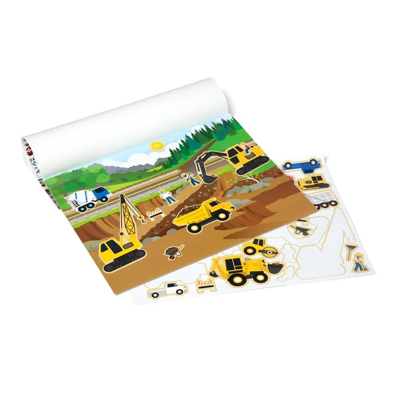 Melissa & Doug Livres d'Autocollants réutilisables Véhicules, Livres d'autocollants, Packs Activités avions et voyages pour tout