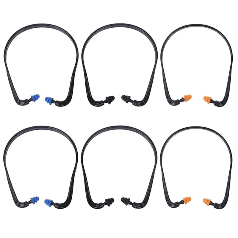 SIXHAOBU 6 Pièces Bouchons D’oreille, Arche avec Embouts en Mousse, Bouchons d'oreilles réduction du bruit,Reutilisable pour Dor