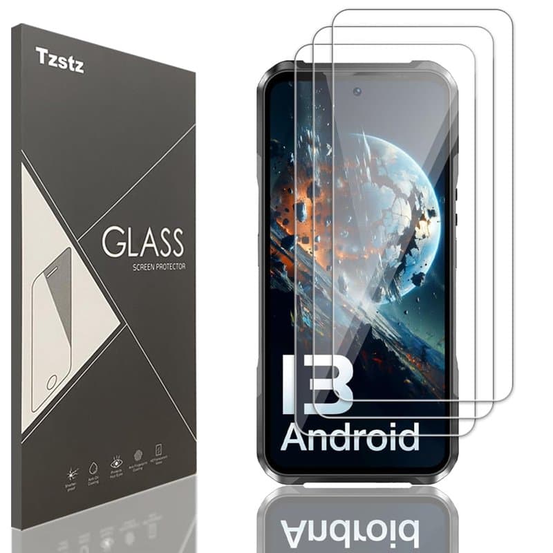 Tzstz 3 Pièces Verre Trempé D'écran Protecteur pour DOOGEE V20/V20 Dual/V20Pro/V20S 6.43" Dureté 9H Anti Rayures HD Film de Prot