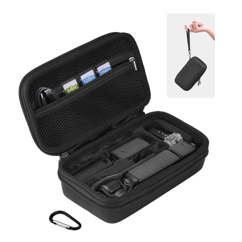 BRDRC Osmo Pocket 3 Case, sac de transport portable, sac de rangement rigide pour DJI Osmo Pocket 3 Creator Combo accessoires d'