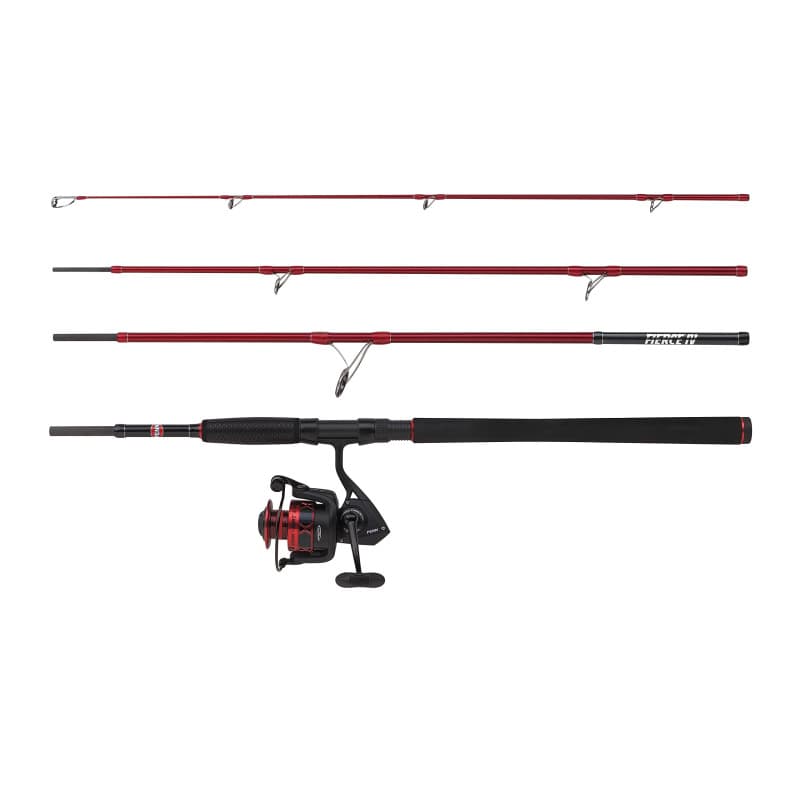 Penn Fierce IV Travel Spin Fishing Combo, Canne à pêche en Eau salée et kit de Rouleaux, Parfait pour Filer, côtier, Offshore, S