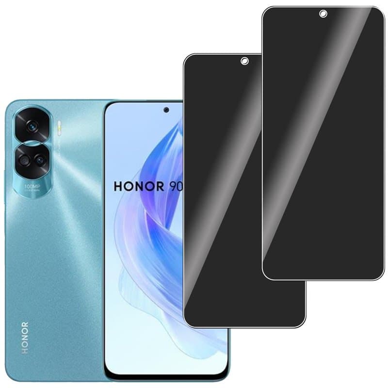 LERINNA 2 pièces, Confidentialité Protecteur d'Écran Verre Pour Honor 90 Lite, sans Bulles, Anti Rayures, 9H Dureté Anti Espion