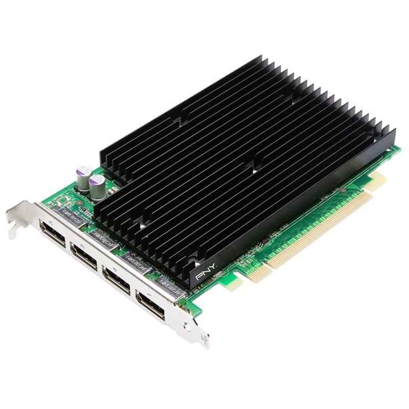 PNY NVIDIA Quadro NVS 450 Carte graphique 2 GPUs Quadro NVS 450 PCI Express x16 512 Mo GDDR3 DisplayPort
