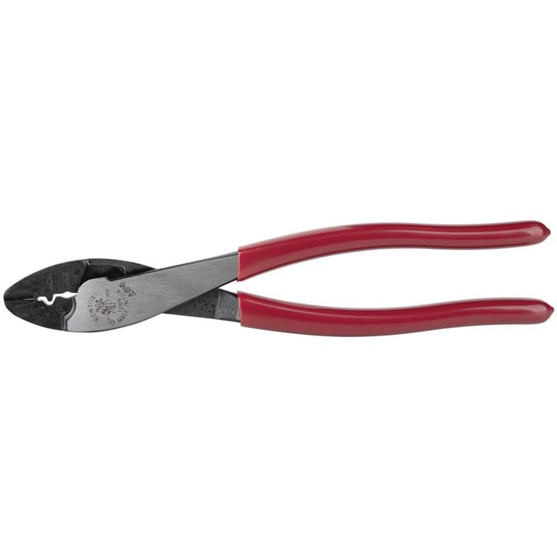 Klein Tools 1005 Pince à sertir et à couper pour cosses isolées et non isolées, 9-3/4"
