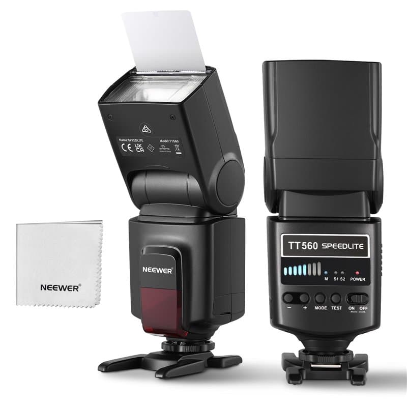 NEEWER TT560 Flash Speedlite Compatible avec Canon Sony Nikon Panasonic Olympus Pentax et Autres DSLR, éclairage de Studio, Appa