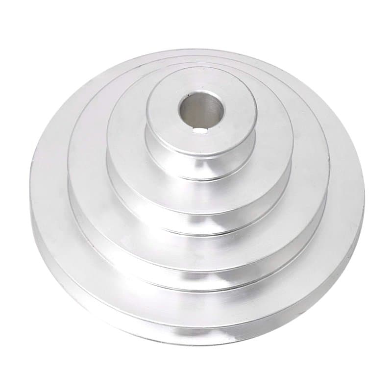 BQLZR Poulie à 4 niveaux en aluminium de 41 mm à 130 mm de diamètre extérieur de 16 mm pour courroie de distribution de type A