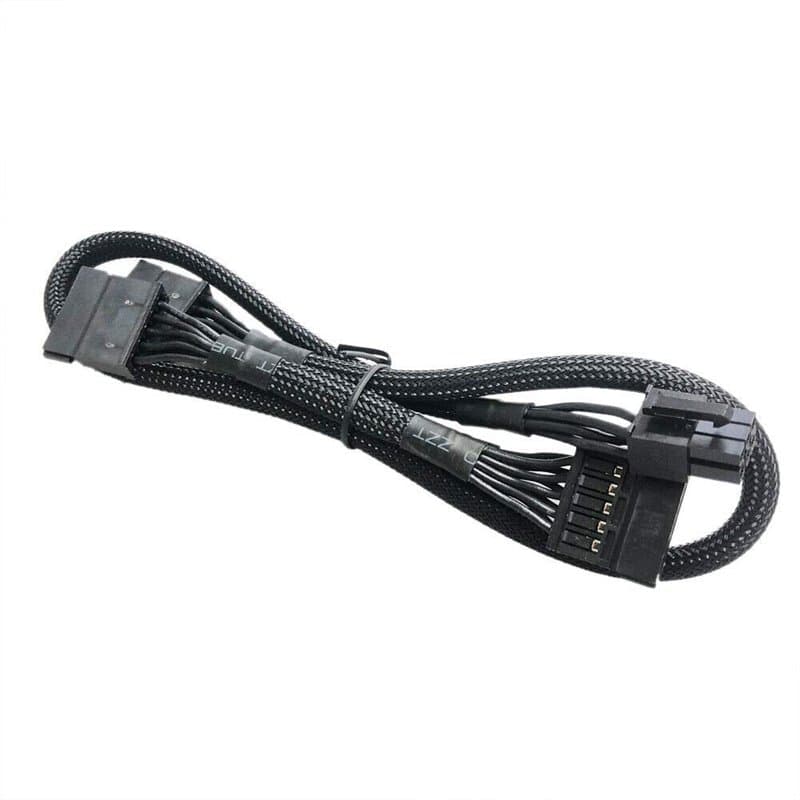 ZAHARA Câble d'alimentation SATA 6 pin to 3x SATA pour EVGA 750/850/1000/1300/1600/2000 G+ 550/650/75/850 GA 650/750/850/1000/13