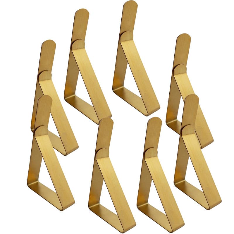 IME Lot de 8 pinces à nappe réglables en acier inoxydable pour fixer la nappe à la maison, salle à manger, pique-nique, fête de