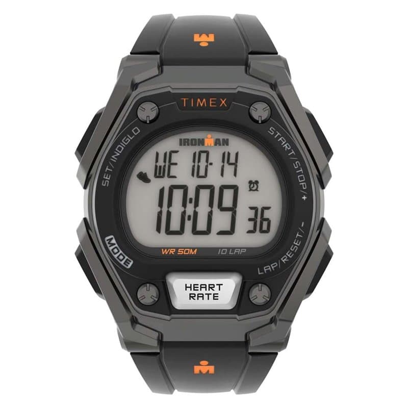 Timex Ironman Montre Classique numérique pour Homme avec Bracelet en résine Noire TW5M49400 43 mm