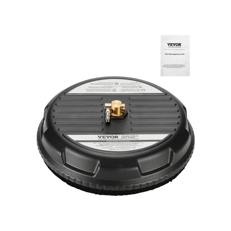 VEVOR Nettoyeur de Surface pour Nettoyeur Haute Pression 385 mm, Accessoire Nettoyeur Sol en Plastique sur Roues, 206 Bar Max. c