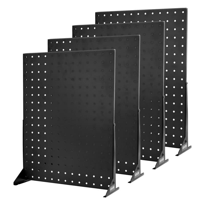 VEVOR Présentoir Panneaux Perforés, 44 x 33,5 cm, Lot de 4, Capacité de Charge 5 kg, Panneau Perforé Organiseur de Rangement Aci