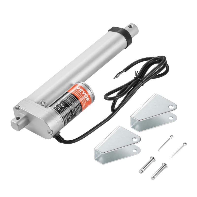VEVOR Actionneur Linéaire 12 V, Actionneur de Mouvement Linéaire 150 mm 220 lb/1000 N 14 mm/s avec Support de Montage et Protect