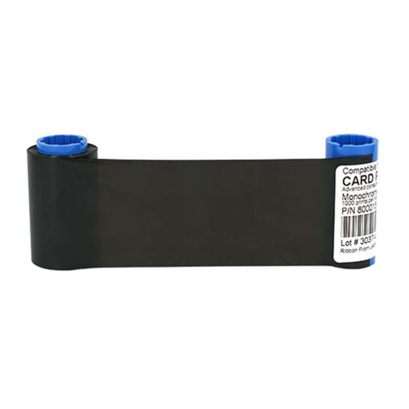 800015-101 Ruban Noir pour Zebra P300 P310 P320i P330i P400C P420 P430i P500C P520C P520 P600C Imprimantes à Cartes 1000 Impress