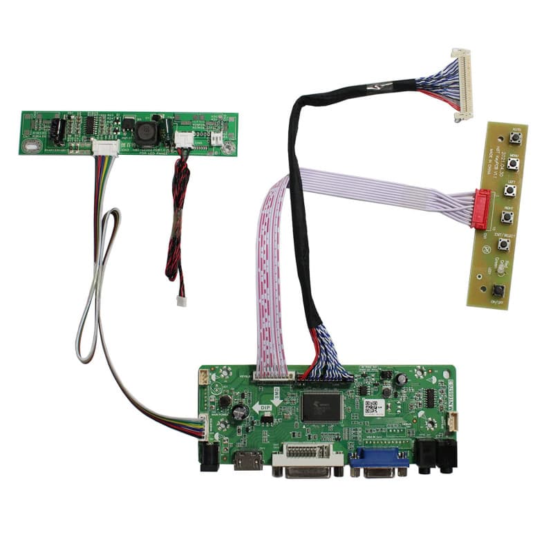 VSDISPLAY Carte contrôleur DVI VGA Audio LCD Compatible avec écran LCD M215HW01 VB 230WF5-TLF1 21,5" 1920 x 1080 30 Broches