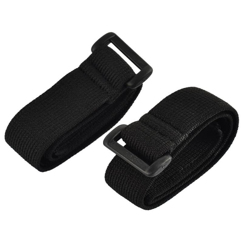 sourcing map Serre-câbles élastiques en Nylon Bagages Boucle Crochet Noir Attache 2,5 x 40cm 2pcs
