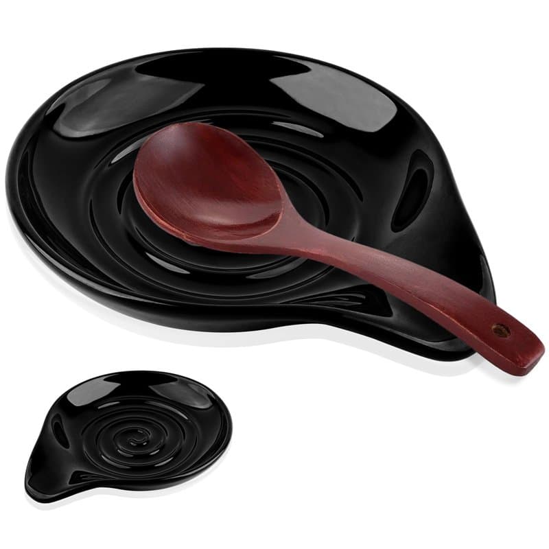 Repose-cuillère en céramique, Repose Cuillère Cuisine Résistant à La Chaleur Pour la Cuisine, la Maison, la Salle à Manger, Sten