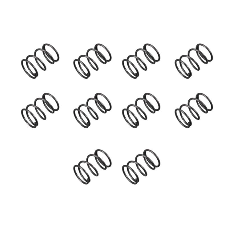 sourcing map Ressort de Compression 1.2mm Fil Diamètre, 14mm OD, 20mm Libre Longueur Ressort Acier Extension Ressort Noir 10Pcs