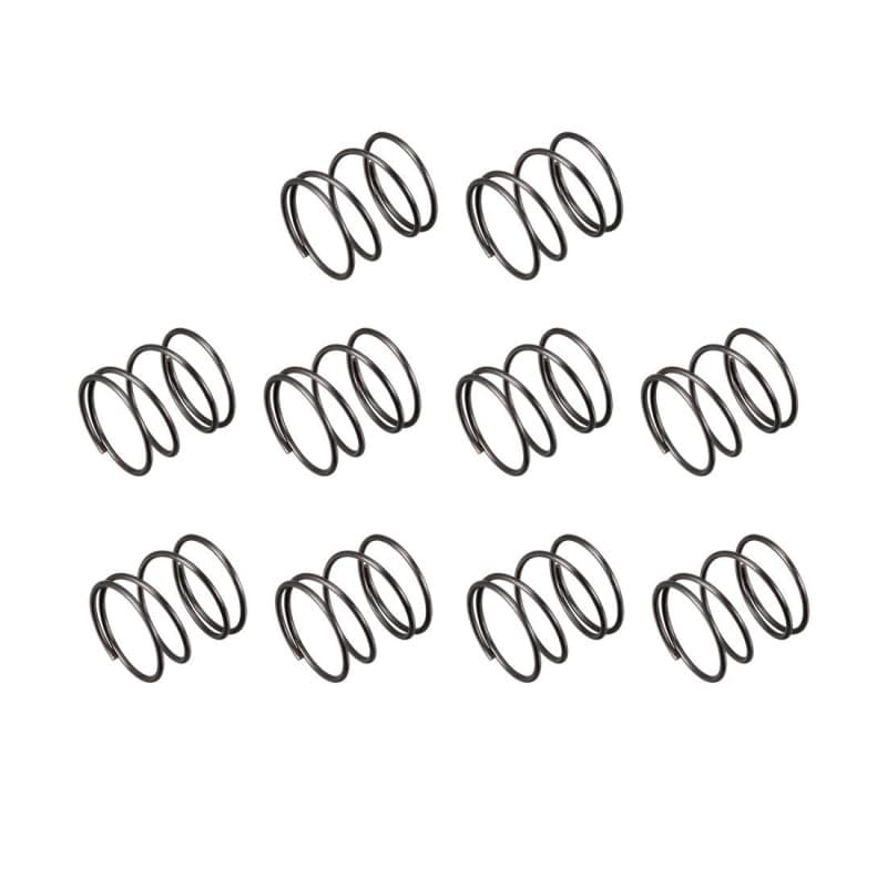 Sourcing Map Ressort de Compression 1.2mm Fil Diamètre, 20mm OD, 20mm Libre Longueur, Acier Extension Noir 10Pcs