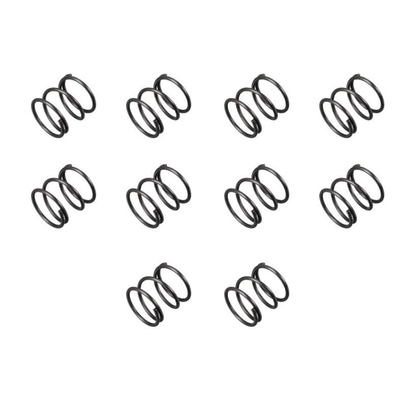 sourcing map Ressort de Compression 1.2mm Fil Diamètre, 15mm OD, 15mm Libre Longueur Ressort Acier Extension Ressort Noir 10Pcs