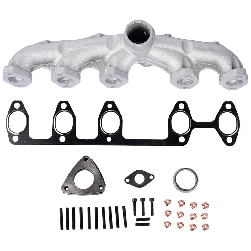 NSGMXT Collecteur d'échappement + joint compatible avec Mul-tivan T5 T0uareg 2.5 TDI BNZ BPC BPE BPD 070253031F