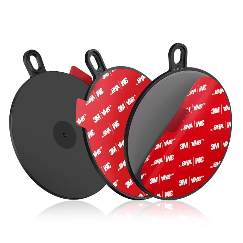 Lot de 3 disques de montage à ventouse pour tableau de bord, 95 mm (3.74") résistant à la chaleur 3M pour support de pare-brise,