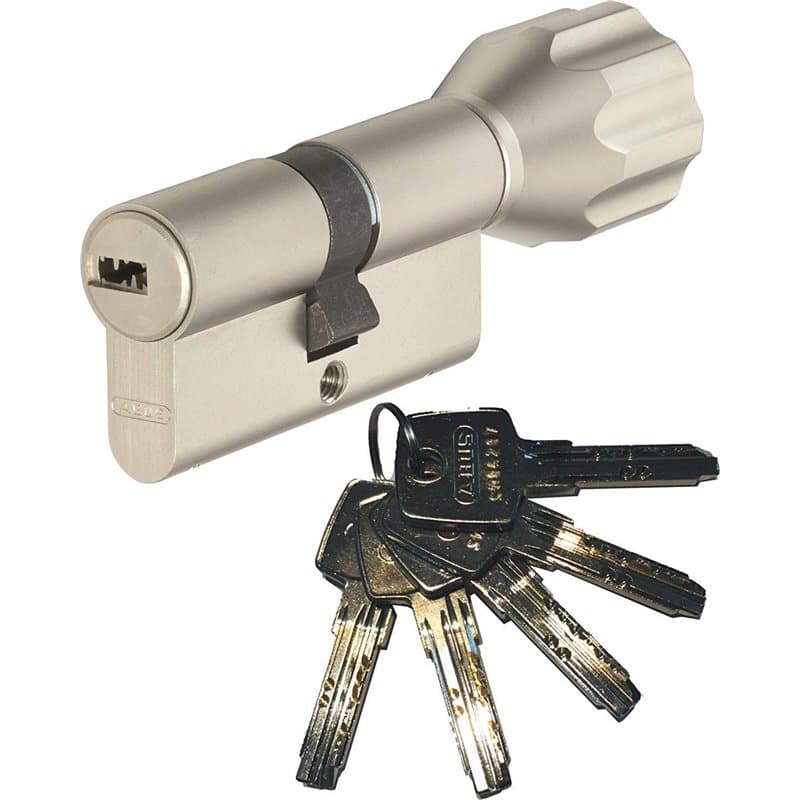 ABUS EC550 Longueur du cylindre bouton Z28/K34mm avec la touche 5
