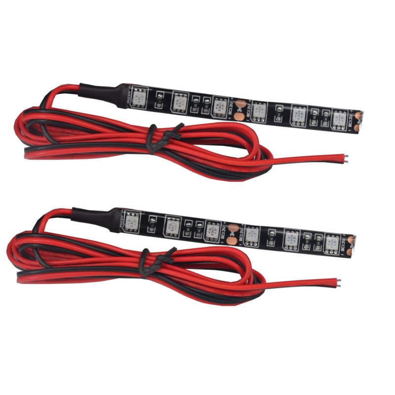 JinXiu Bande Lumineuse Ambre 12V Universal LED 5050 Clignotant Bande Passante Pour Vélo, Moto, Véhicule, Lot de 2