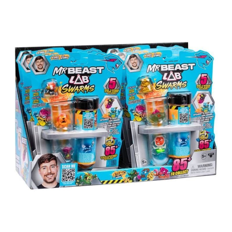 Pack de 5 minis figurines - MRBEAST LAB - SWARMS ATOMIC - Des 5 ans