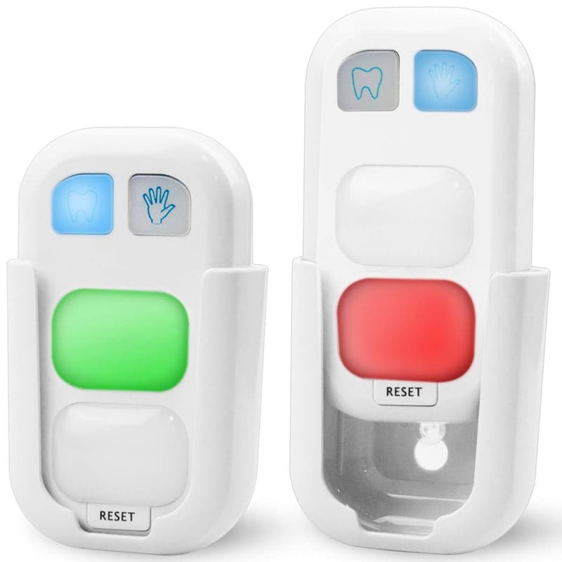 HONWELL Minuteur led Brossage de Dents et Minuteur Lavage à Main pour Enfants,Lot de 2 Minuteur Dents Batterie Minuteur Enfants