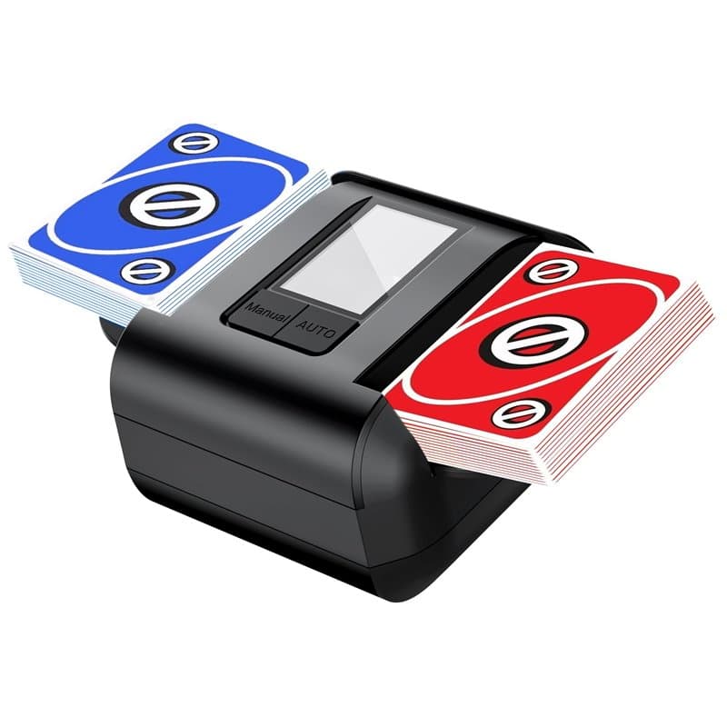 AVUMDA Mélangeur de Cartes Automatique, Mélangeur de Carte pour 1-2 Ponts Mode Auto et Manuel Rechargeable 2000 mAh Faible Bruit