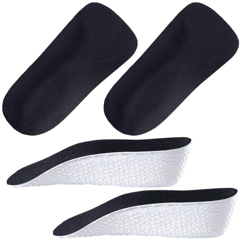 Guyode 2 Paire Semelle Rehaussante, 3.5 cm Talonnette Grandissante Invisibles pour Homme et Femme, Semelles Chaussures Augmenter