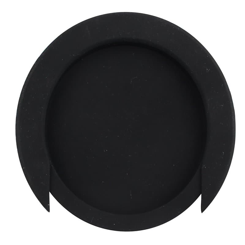 Futheda Coque en caoutchouc pour rosace de guitare électro-acoustique Noir 85 mm