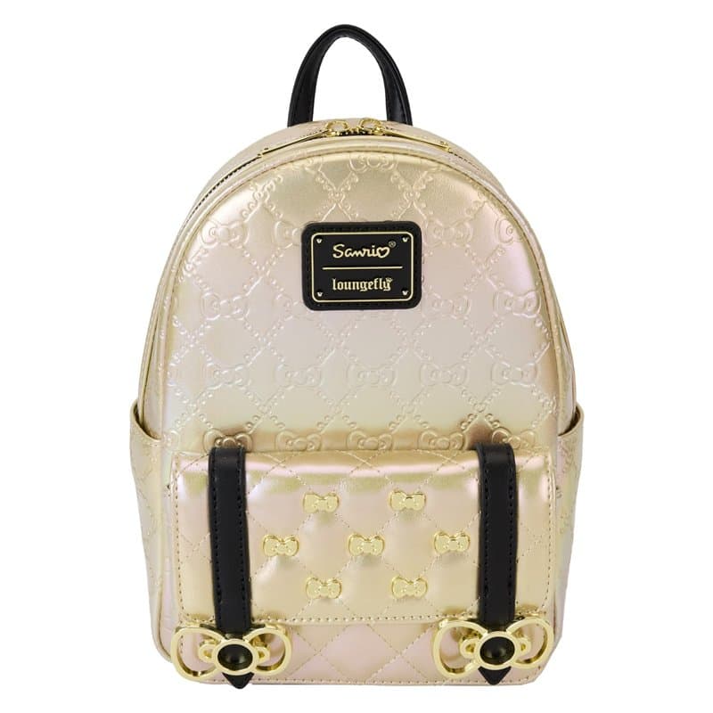 Loungefly Sanrio Mini sac à dos 50ème anniversaire Doré métallisé