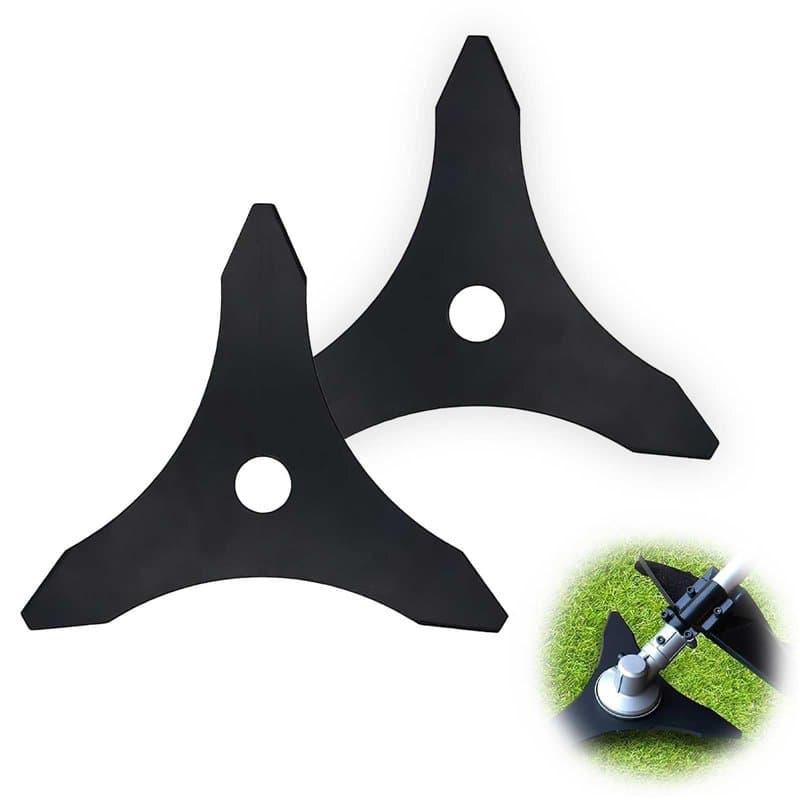 0XBIT Lame Débroussailleuse Universel, 2 Pièces Lame Debroussailleuse Thermique, 25,4 mm Diamètre du Trou, Disque Débroussailleu